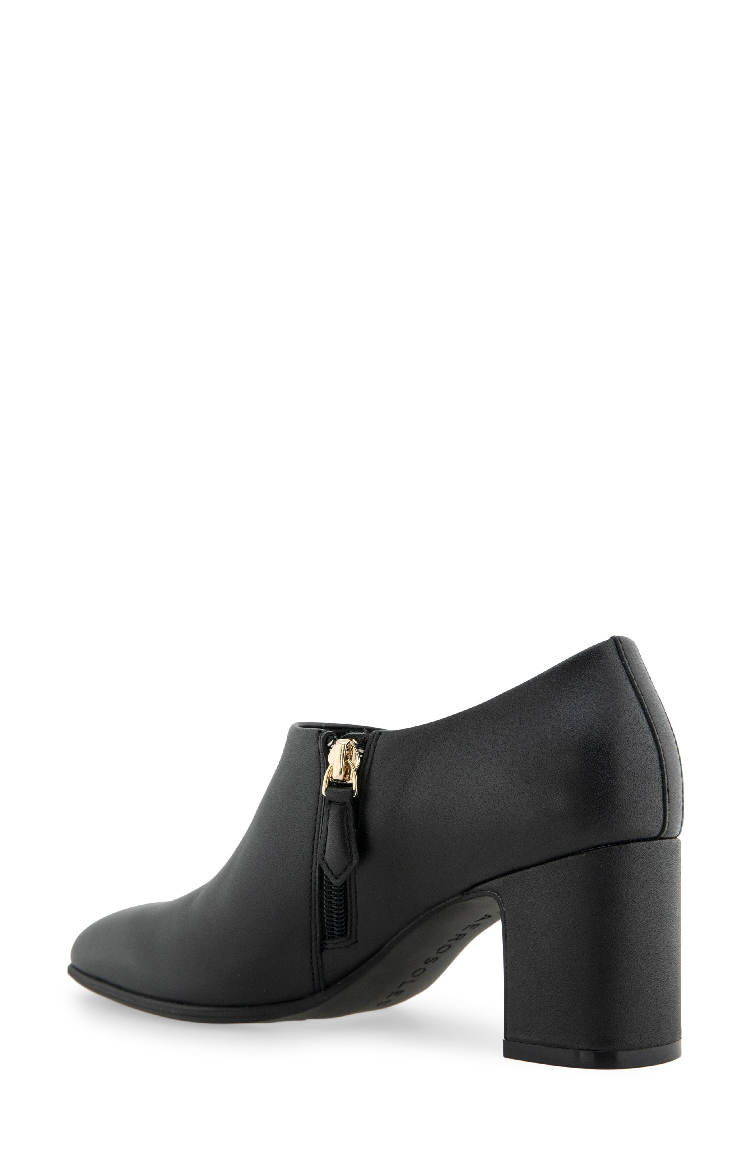 Aerosoles Melina Block Heel Bootie, Alternate, color, Black Leather