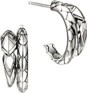 John Hardy Naga Hoop Earrings, Sterling Silver