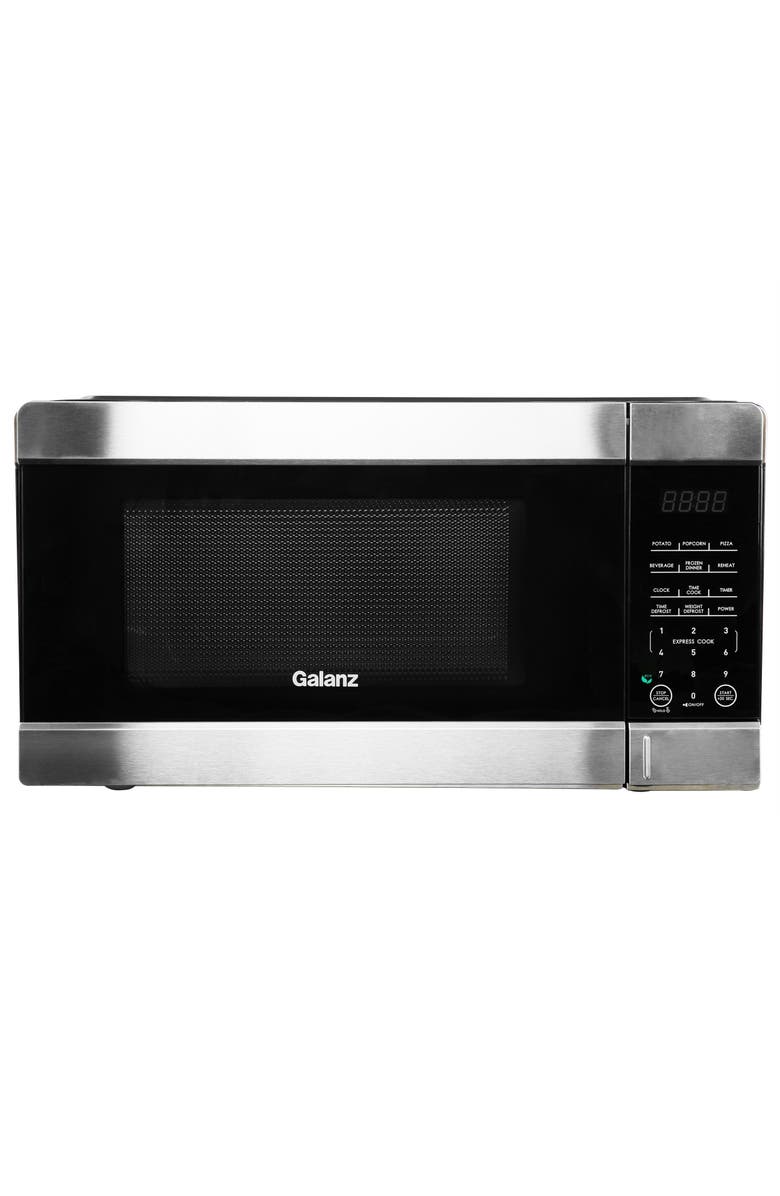 Galanz 0.9 cu ft 900W Countertop Microwave Oven in Black with One Touch Express Cooking, Main, color, Black