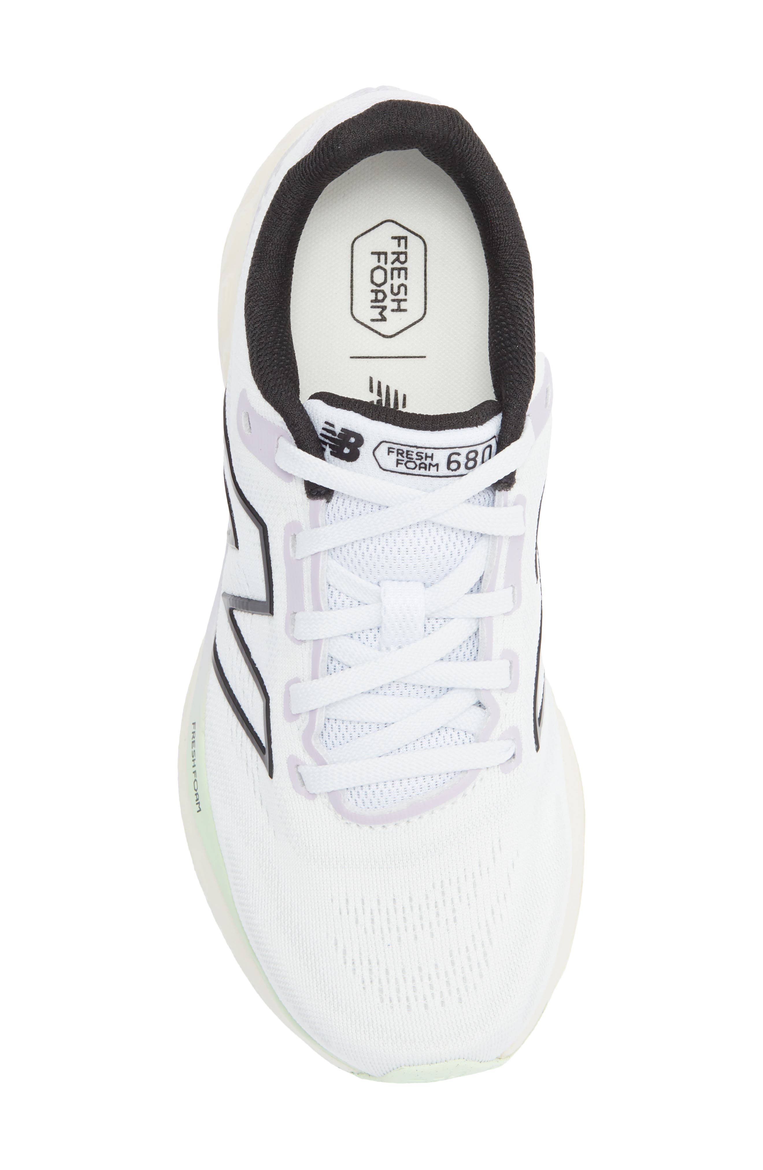 New Balance 680 Running Shoe, Alternate, color, White/ Grey Matter