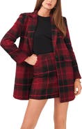 1.STATE One-Button Plaid Jacket