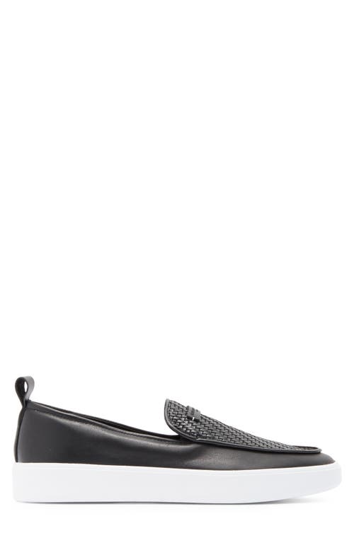 Karl Lagerfeld Woven Slip-on Sneaker In Black