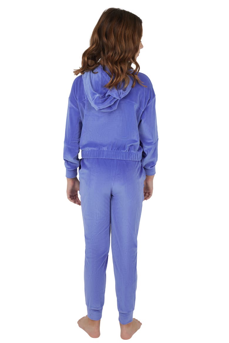 Kids' Velour Treasure Zip Jacket & Joggers Set, Alternate, color, VIOLET STORM