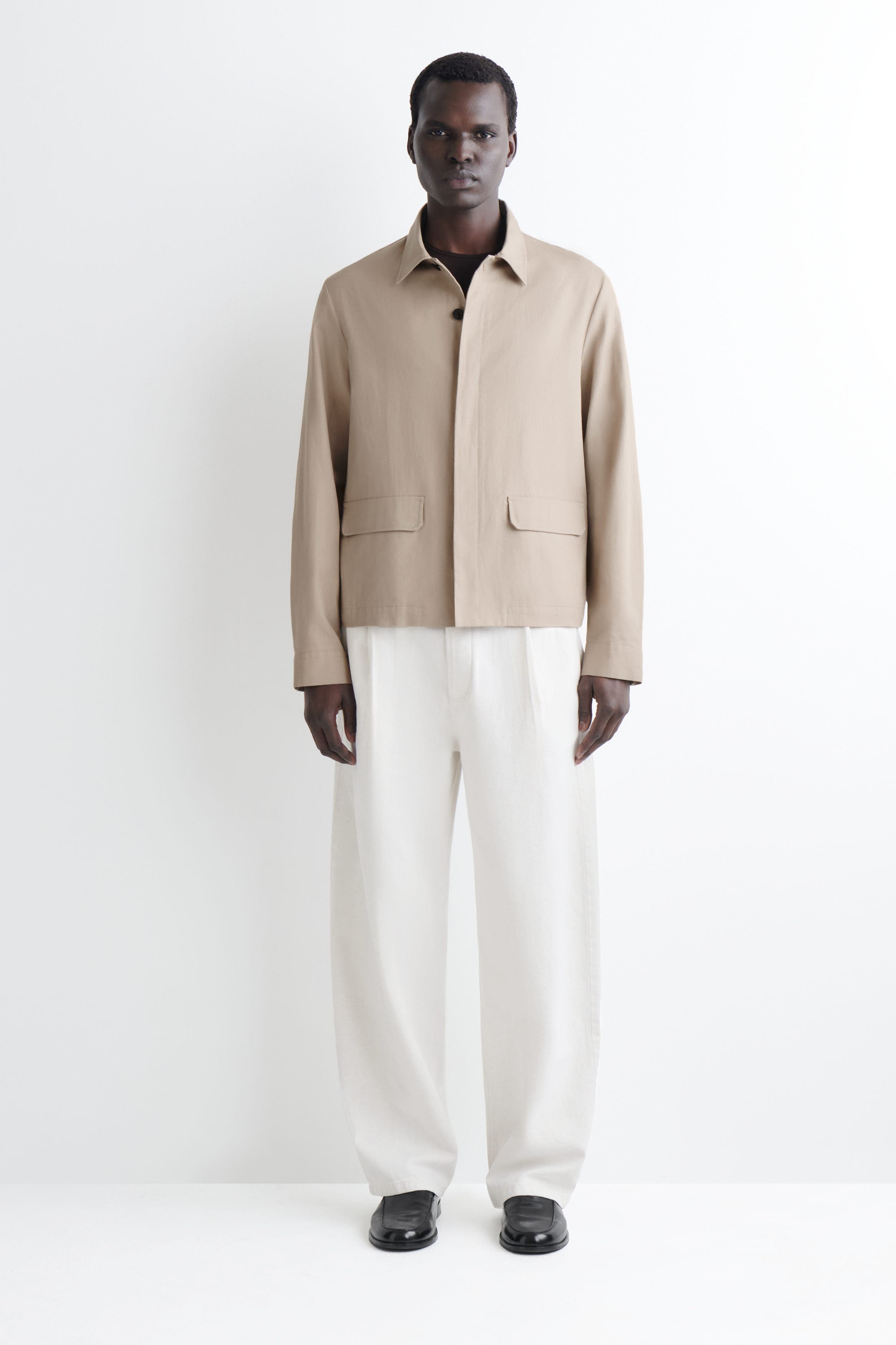 Relaxed Cotton-Linen Overshirt - image 2
