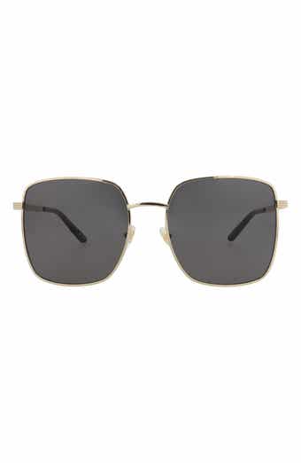 Gucci 57mm Square Sunglasses