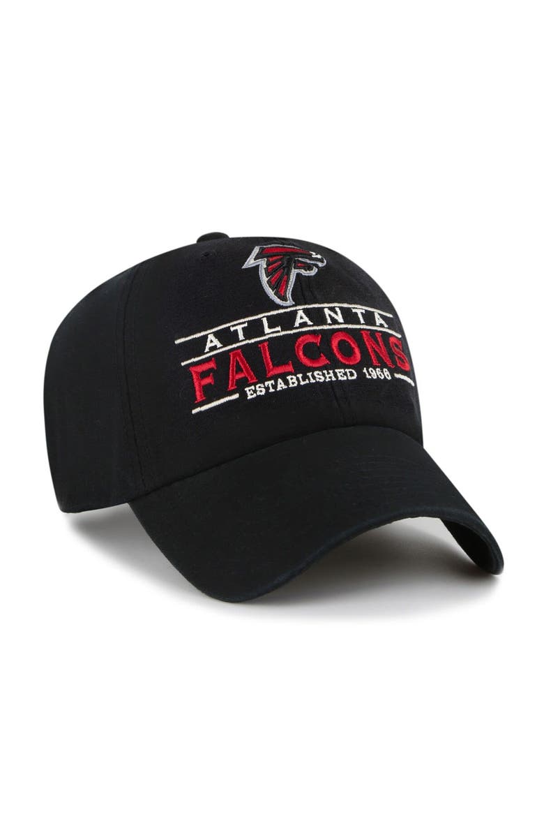 '47 Men's '47  Black Atlanta Falcons Vernon Clean Up Adjustable Hat, Alternate, color, 