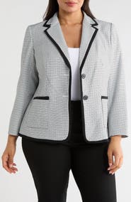 KASPER Framing Two-Button Jacket