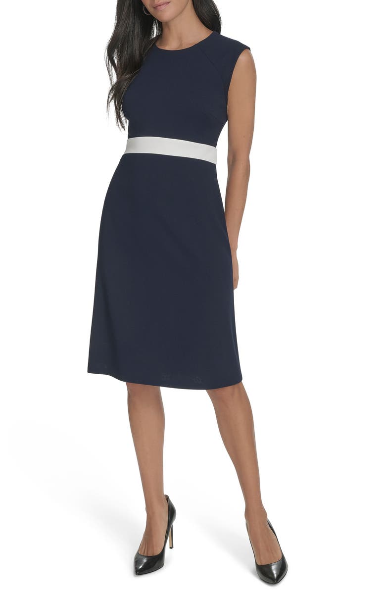 Calvin Klein Colorblock Sheath Dress, Alternate, color,