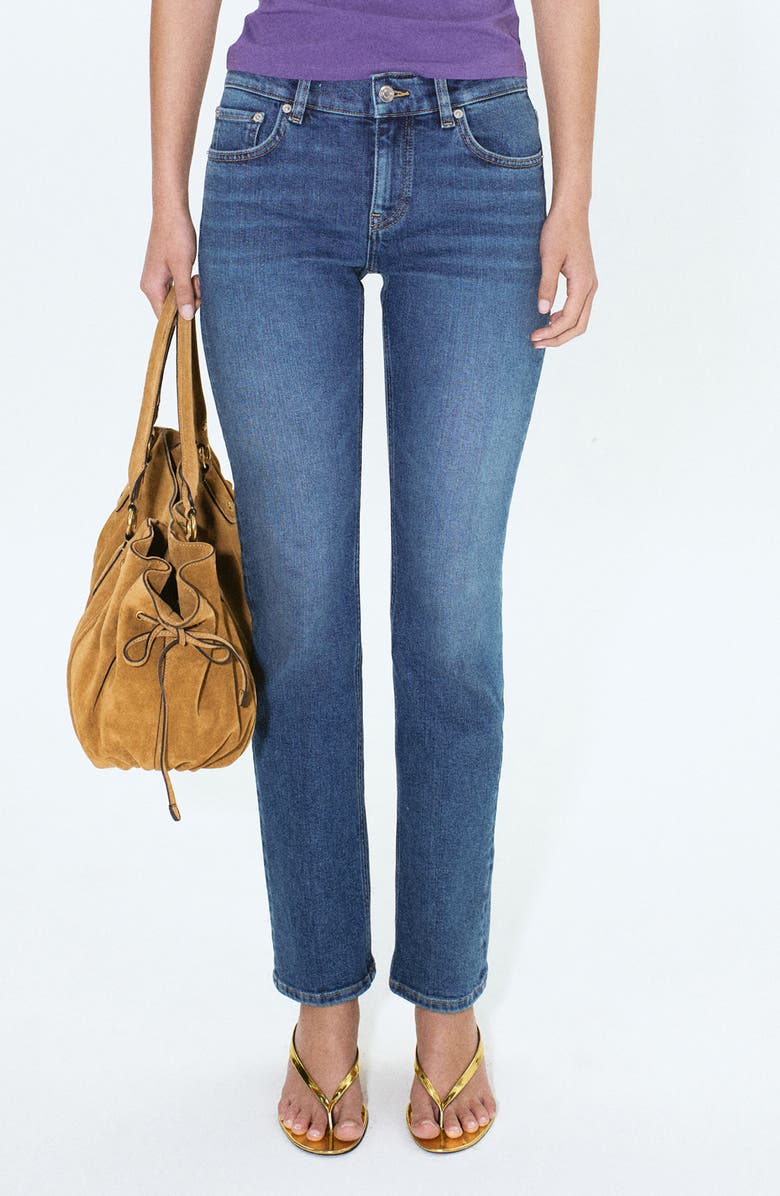 MANGO Featuring Hailey Bieber Skinny Jeans, Main, color,
