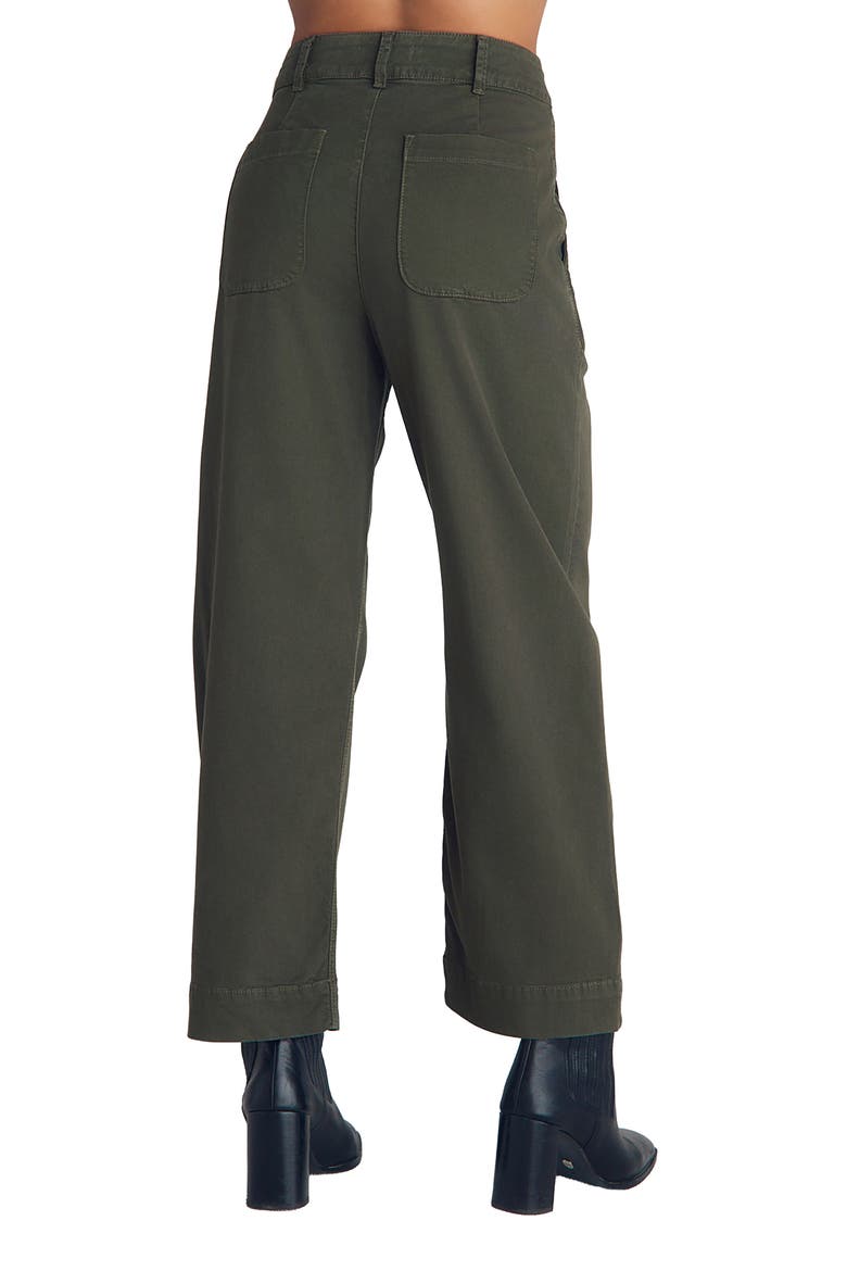Saige Wide Leg Crop Pants, Alternate, color, FOREST ARM
