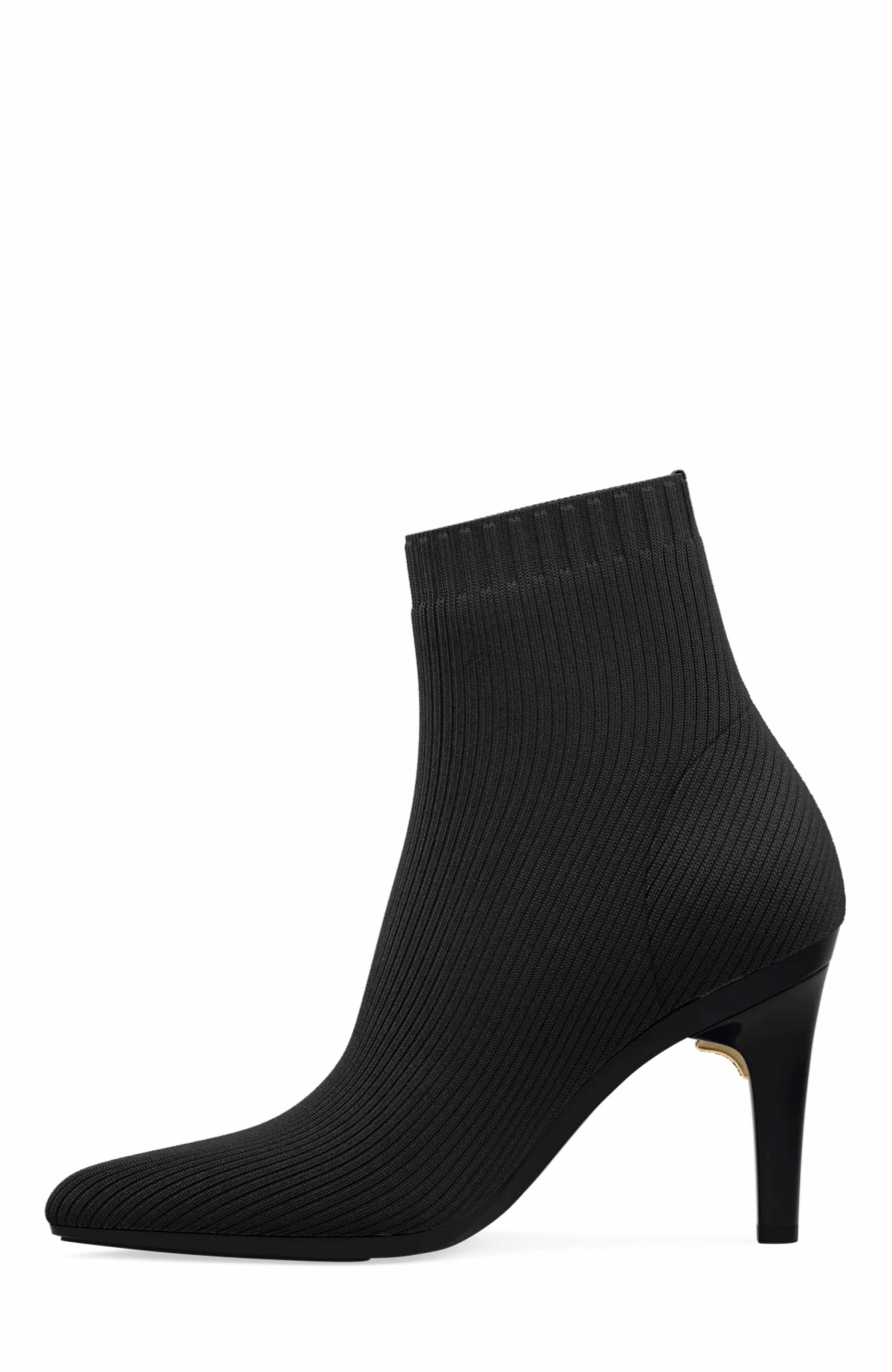 Pashion Footwear The Bootie 4" Stiletto Heel, Alternate, color, Coal Knit