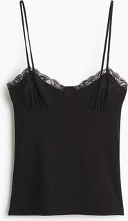 H&M Lace-trimmed Strappy Top