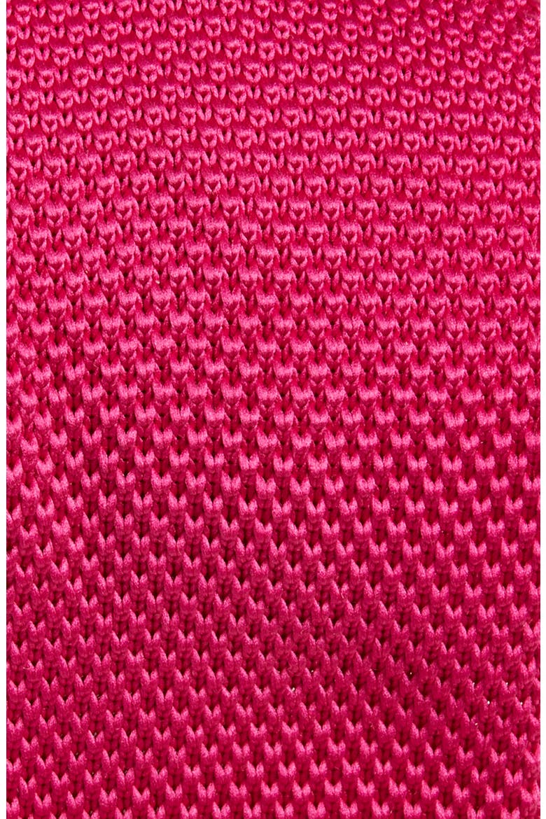 Fuchsia Knit Silk Tie, Alternate, color, PINK