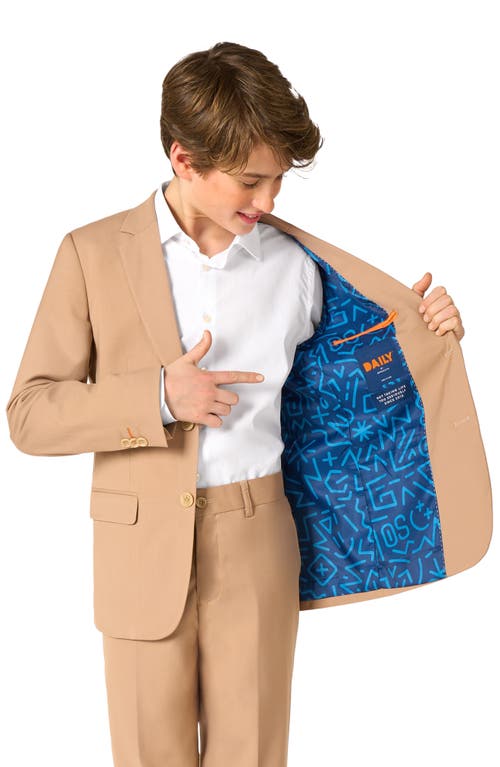 Opposuits Kids' Daily Dark Sand Stretch Suit