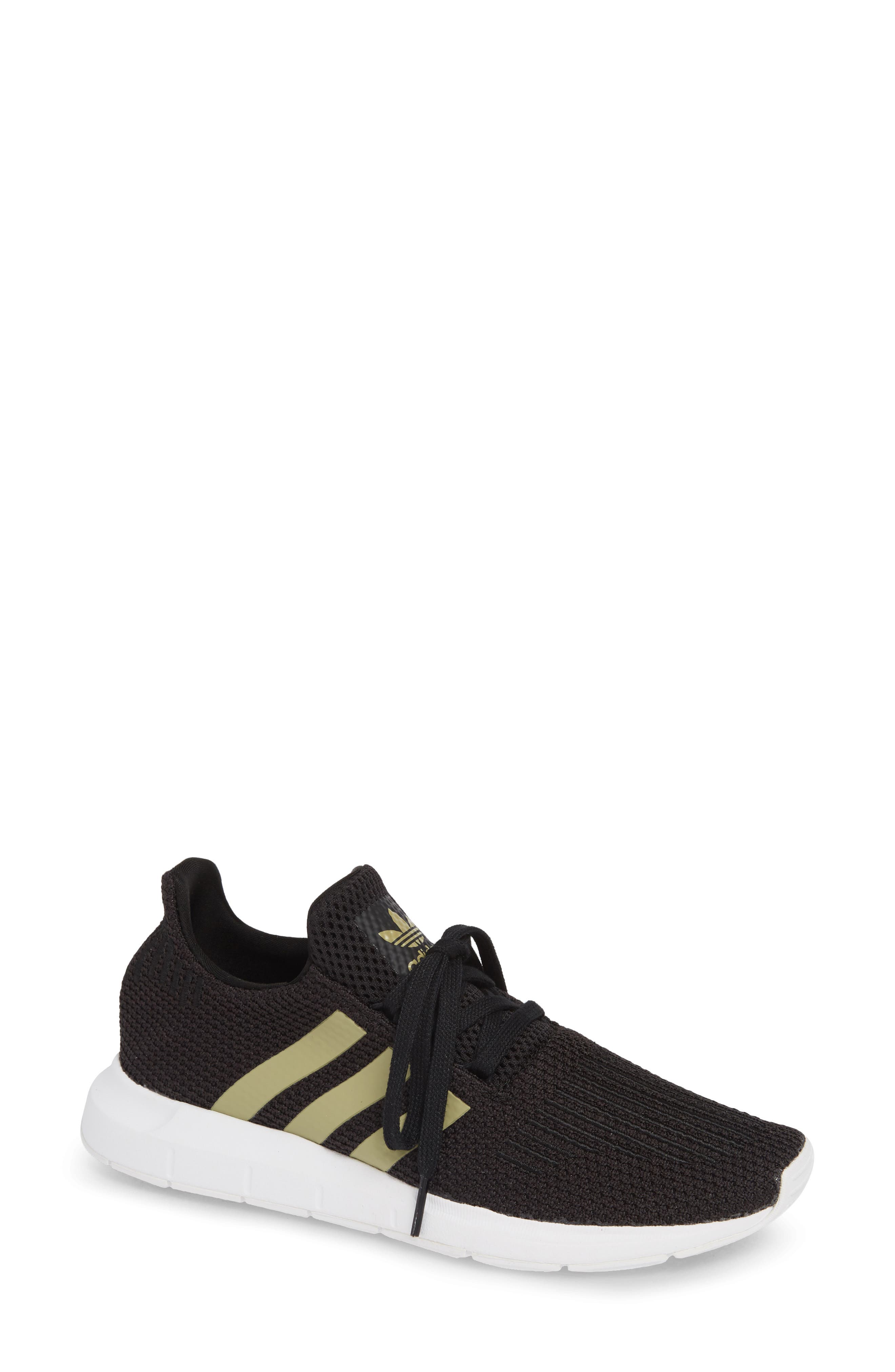 womens black and gold adidas shoes