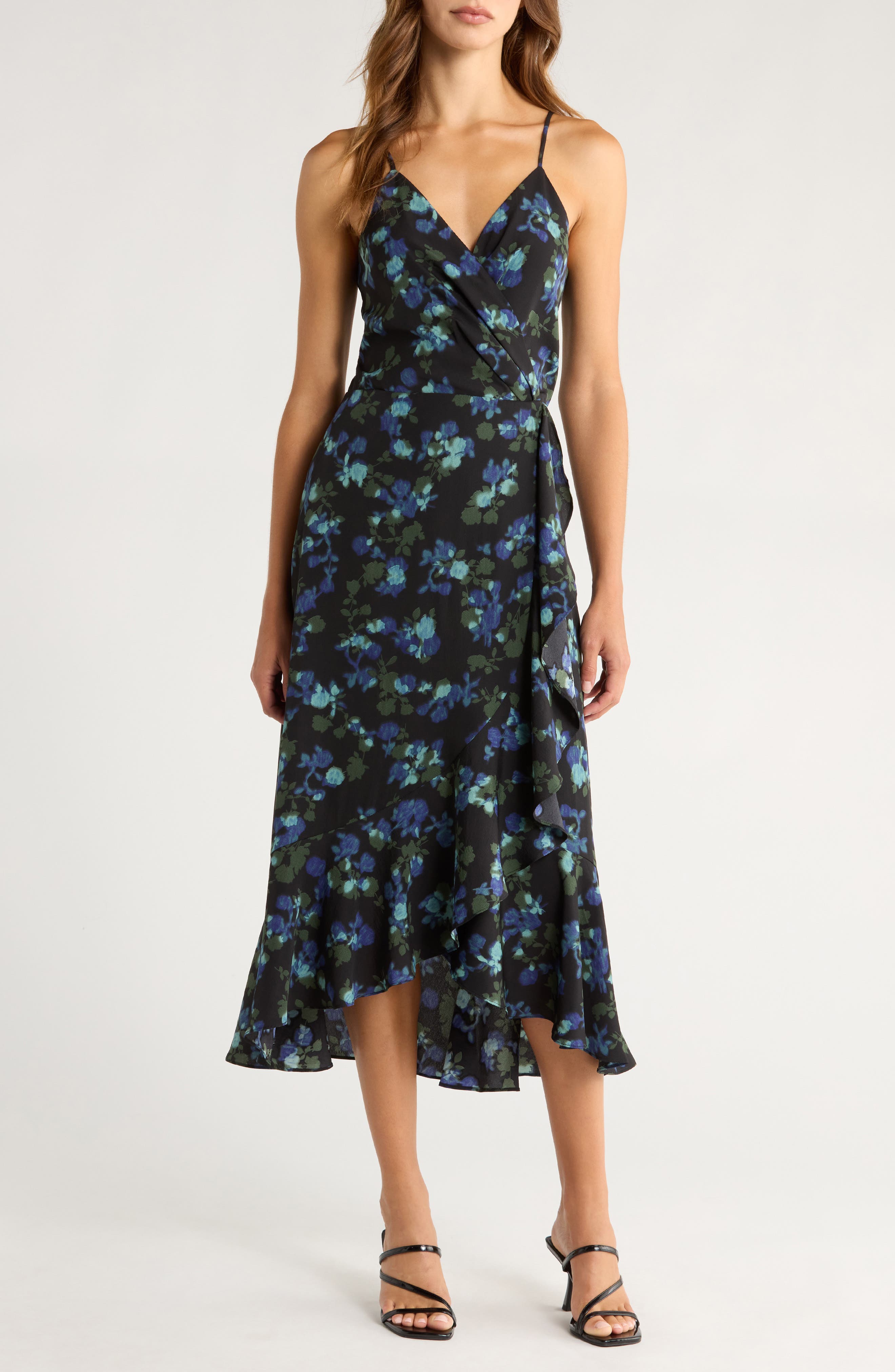 Chelsea28 Faux Wrap Midi Dress