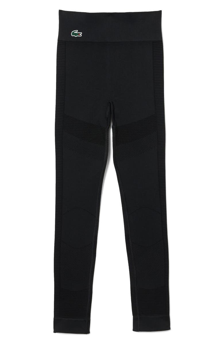 Lacoste Sport Leggings, Alternate, color, Black