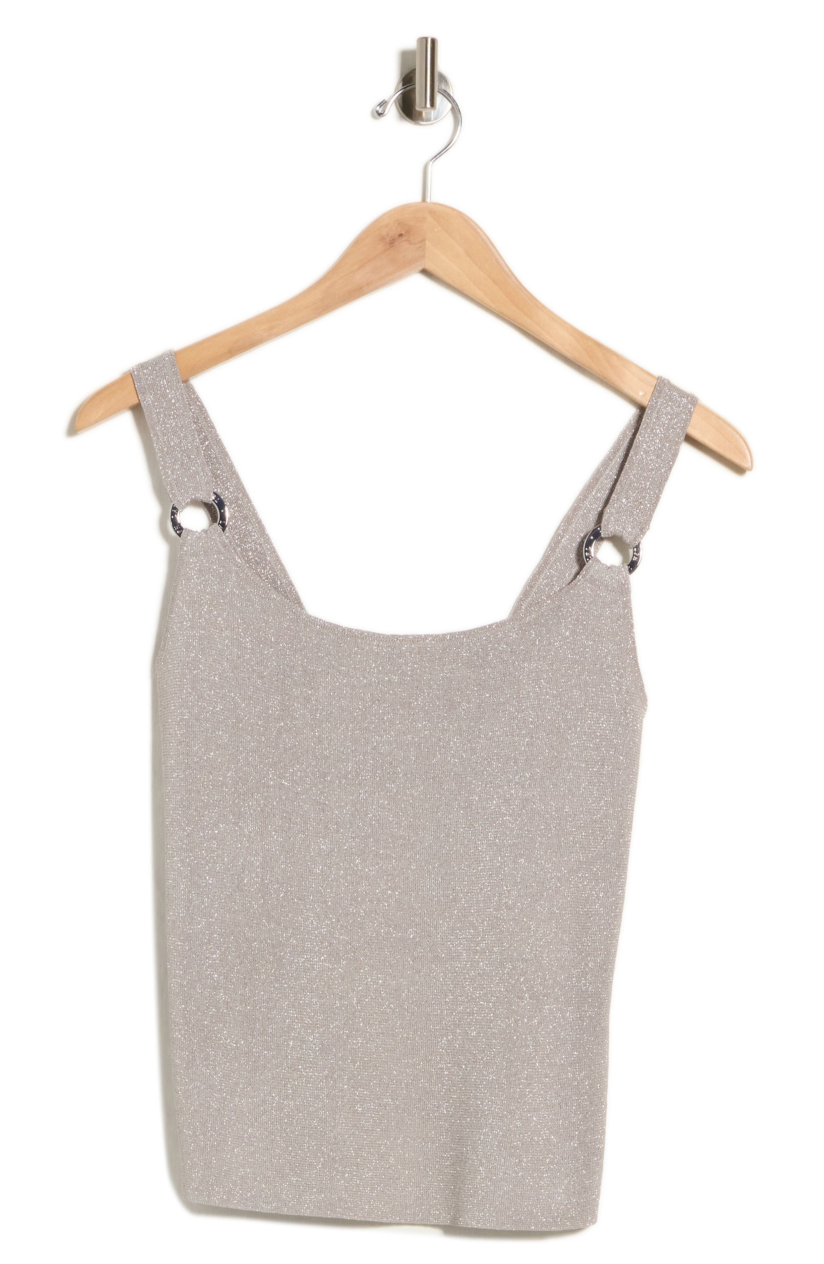 Lauren Ralph Lauren Metallic Blend Knit Tank (Women) | Nordstromrack