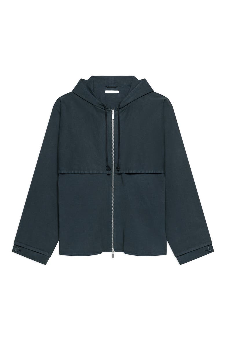 Hooded Stretch Cotton Jacket, Alternate, color, PINE - F1S