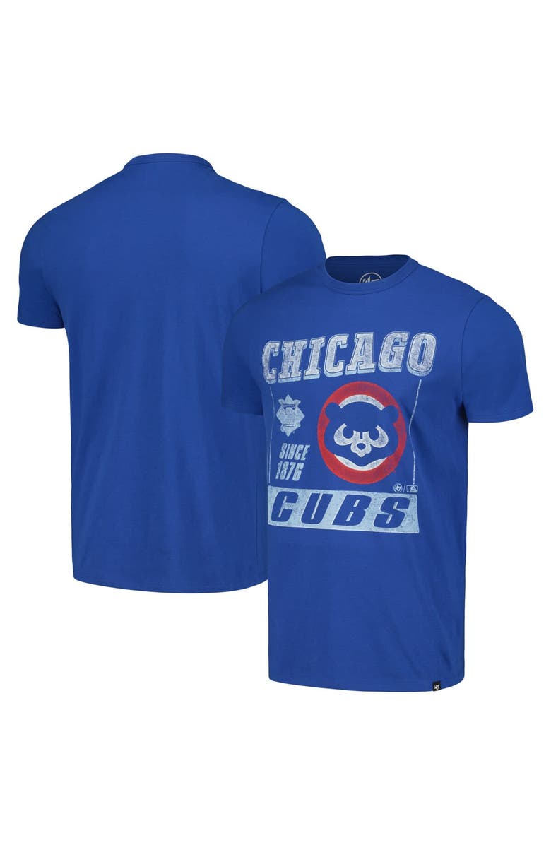 '47 Men's '47 Royal Chicago Cubs Outlast Franklin T-Shirt, Alternate, color, 