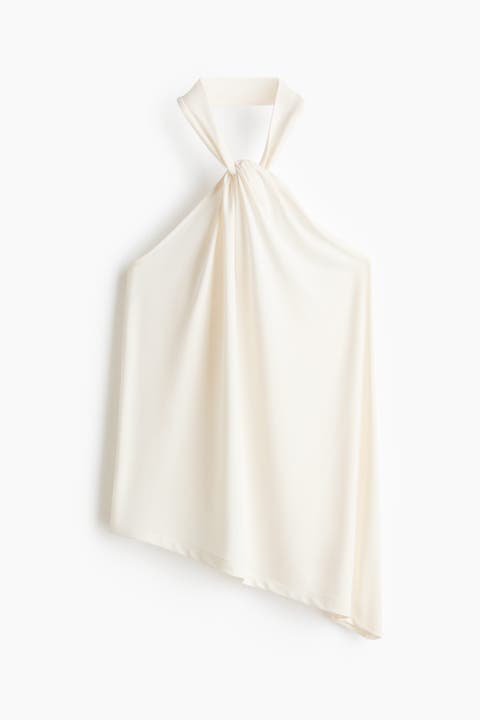 Draped Halterneck Top