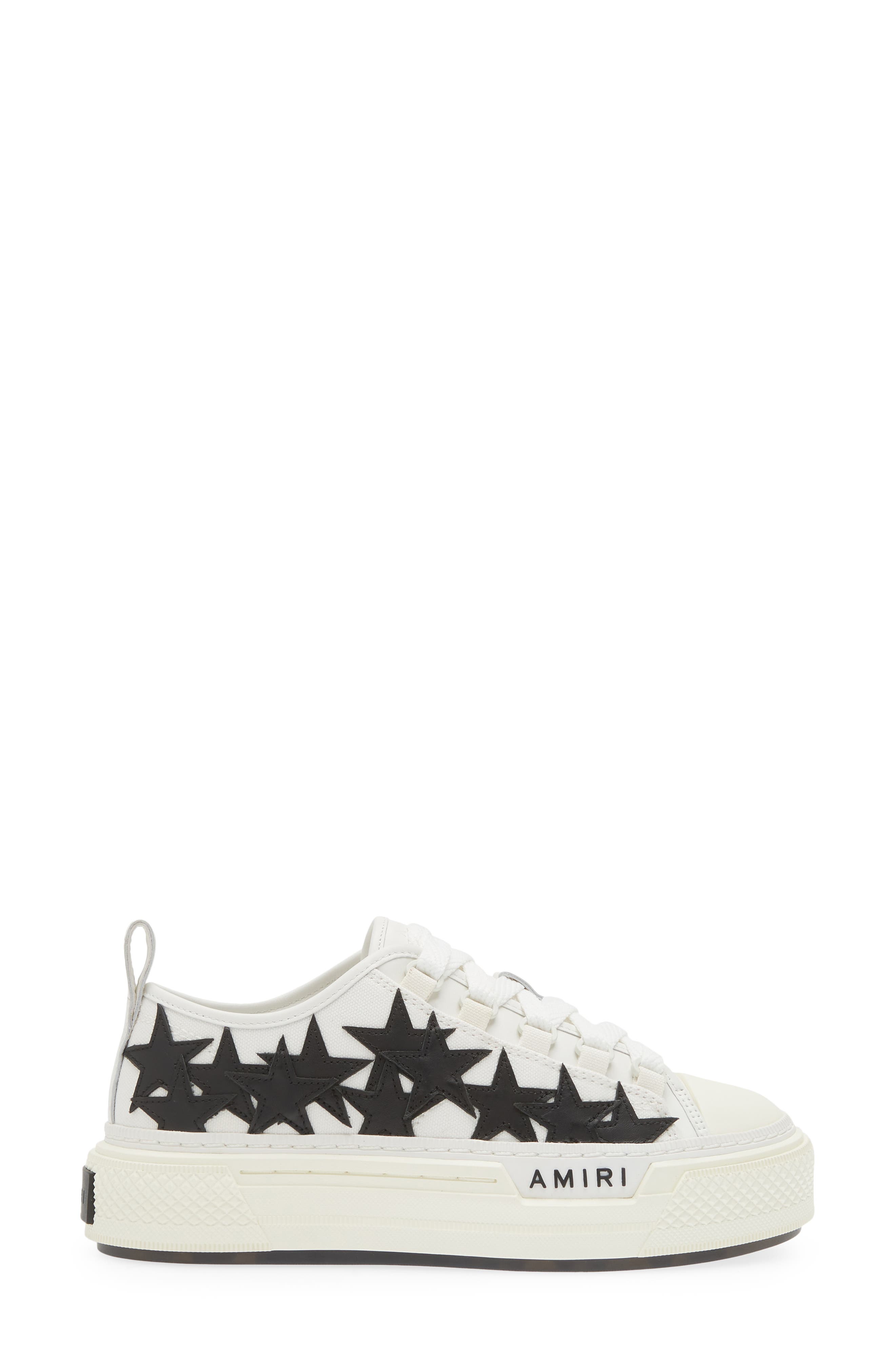 AMIRI Stars Court Sneaker, Alternate, color, White Black