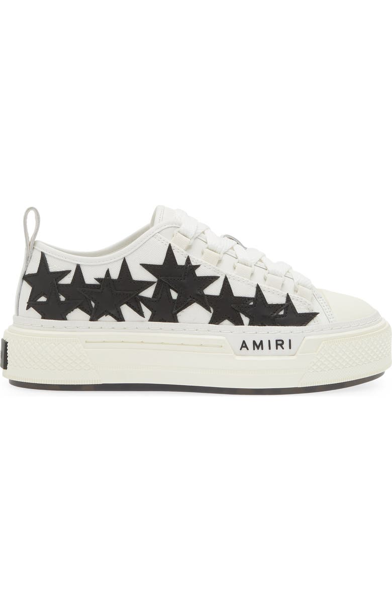 AMIRI Stars Court Sneaker, Alternate, color, White Black