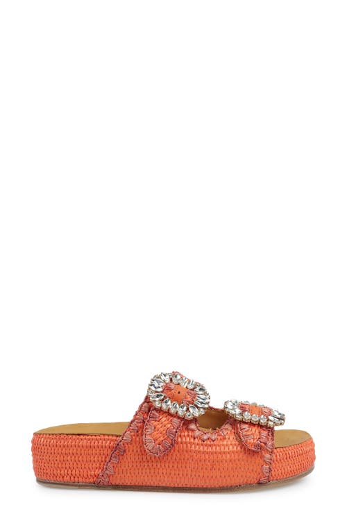 Zigi Artisan Rad Platform Sandal In Orange