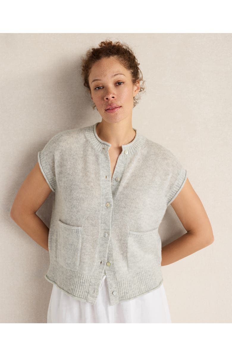 Haven Well Within Merino Wool Cashmere Sweater Vest, Main, color, Misted Grey