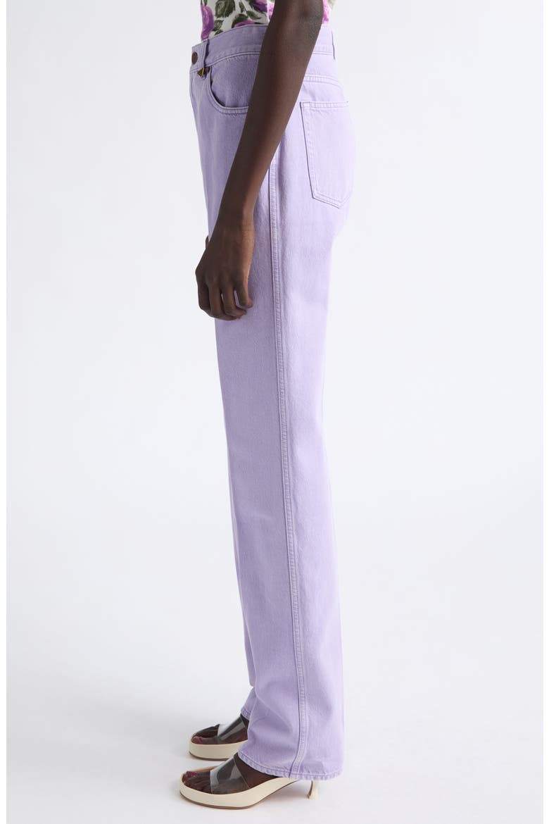 Garment Dyed Straight Leg Jeans, Alternate, color, LAVENDER FOG