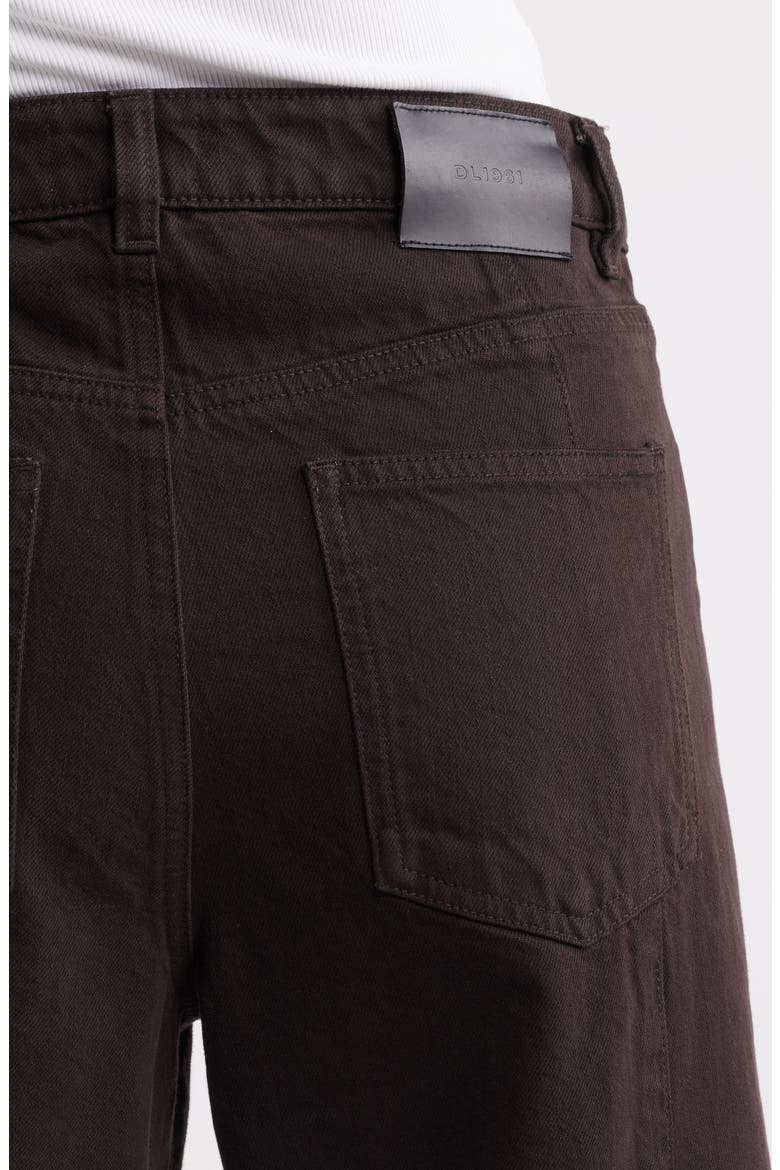 Miro High Waist Barrel Jeans, Alternate, color, TOBACCO