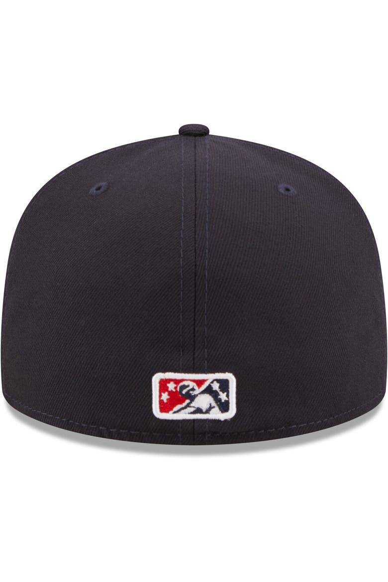 Men's New Era Navy Worcester Red Sox Authentic Collection 59FIFTY Fitted Hat, Alternate, color, Navy