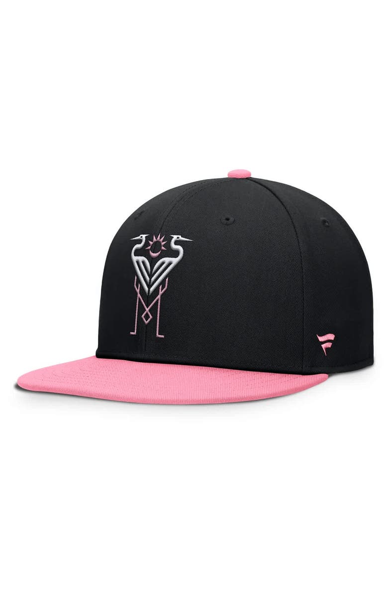 FANATICS Men's Fanatics Black Inter Miami CF Sitter Snapback Hat, Alternate, color, Black
