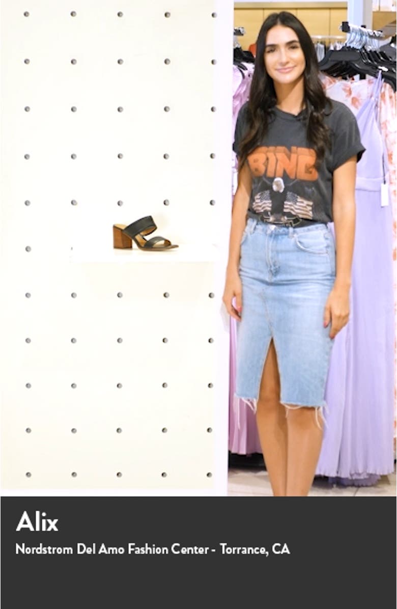 Kalina Block Heel Slide Sandal, sales video thumbnail