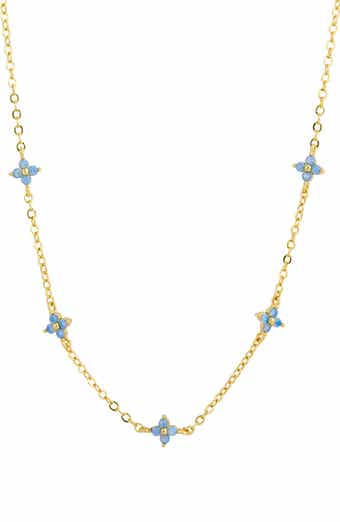 SAVVY CIE JEWELS Crystal Station Necklace