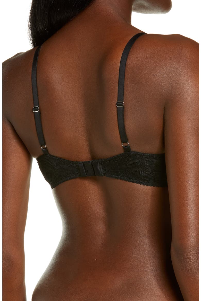 Sleek & Lace Wireless Lift Bra, Alternate, color, BLACK