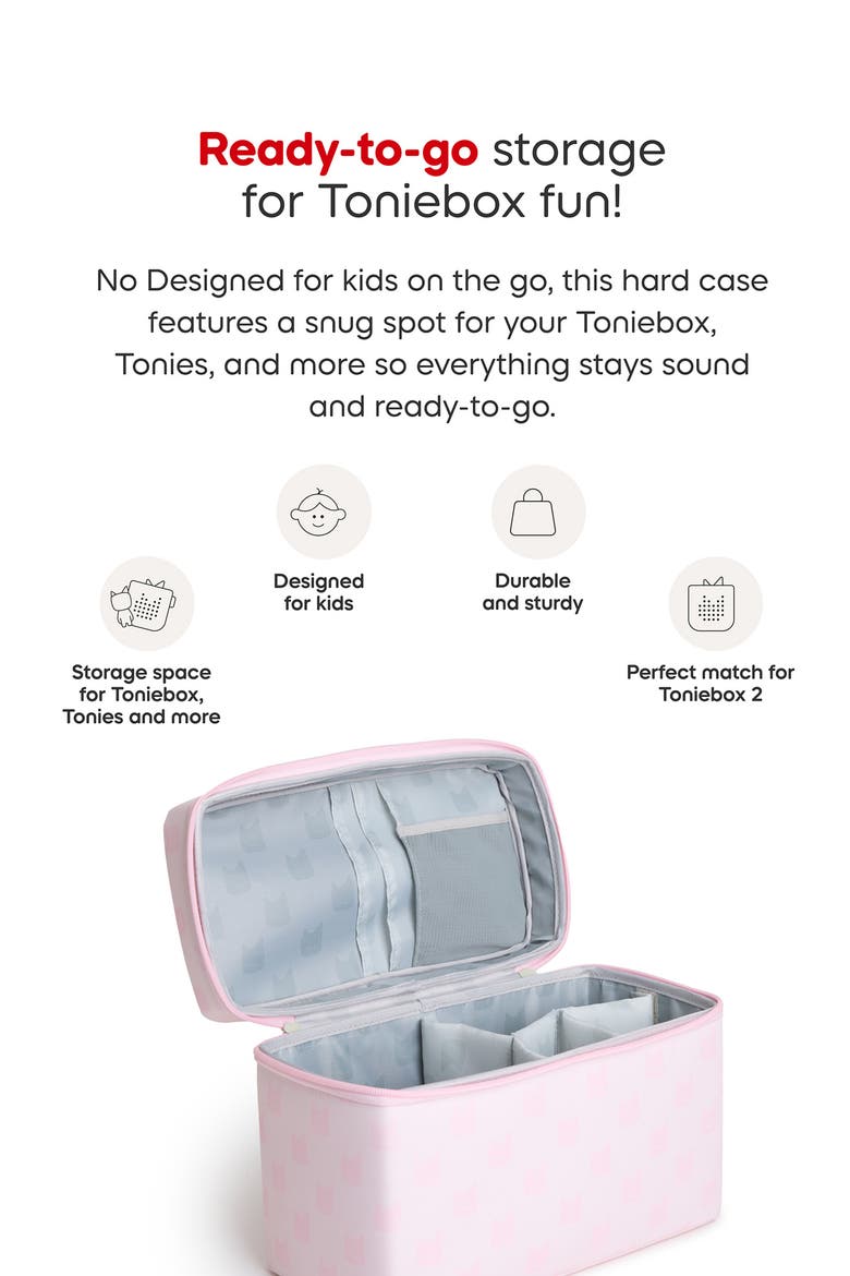 Toniebox All-In-One Carrying Case, Alternate, color, CLOUD PINK