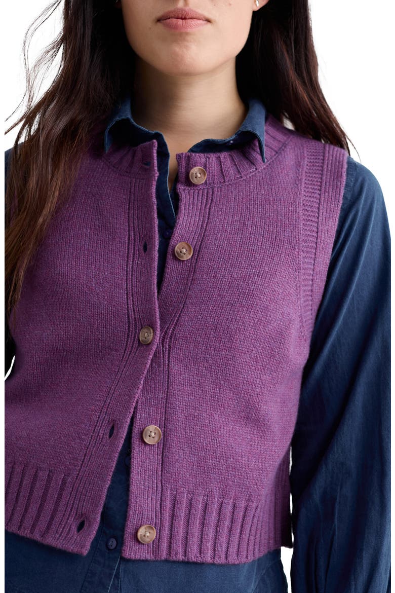 Derwenn Merino Wool Blend Sweater Vest, Alternate, color, KNIT MELANGE SPRING HEATHER