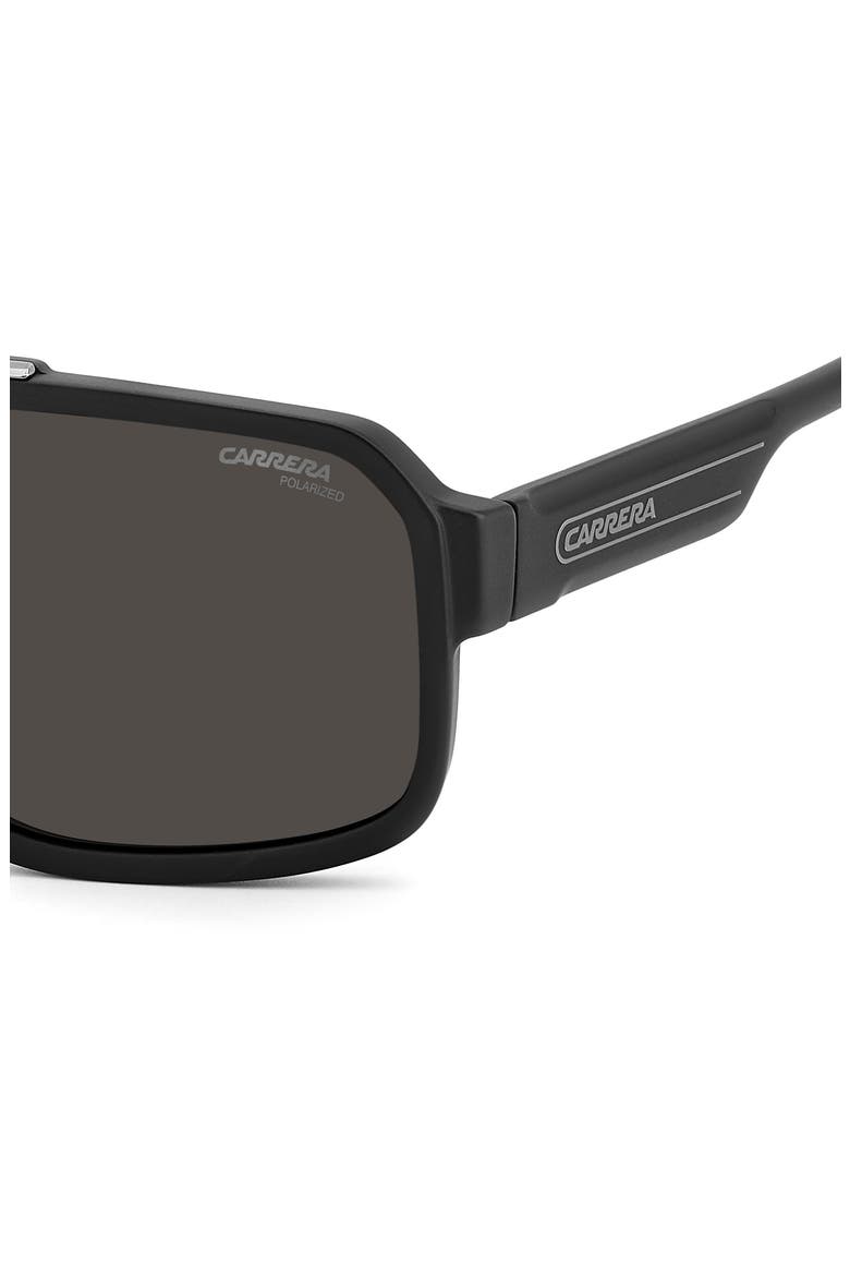 1091/S/US 65mm Polarized Oversize Navigator Sunglasses, Alternate, color, MATTE BLACK DARK RUTH/ GREY PZ