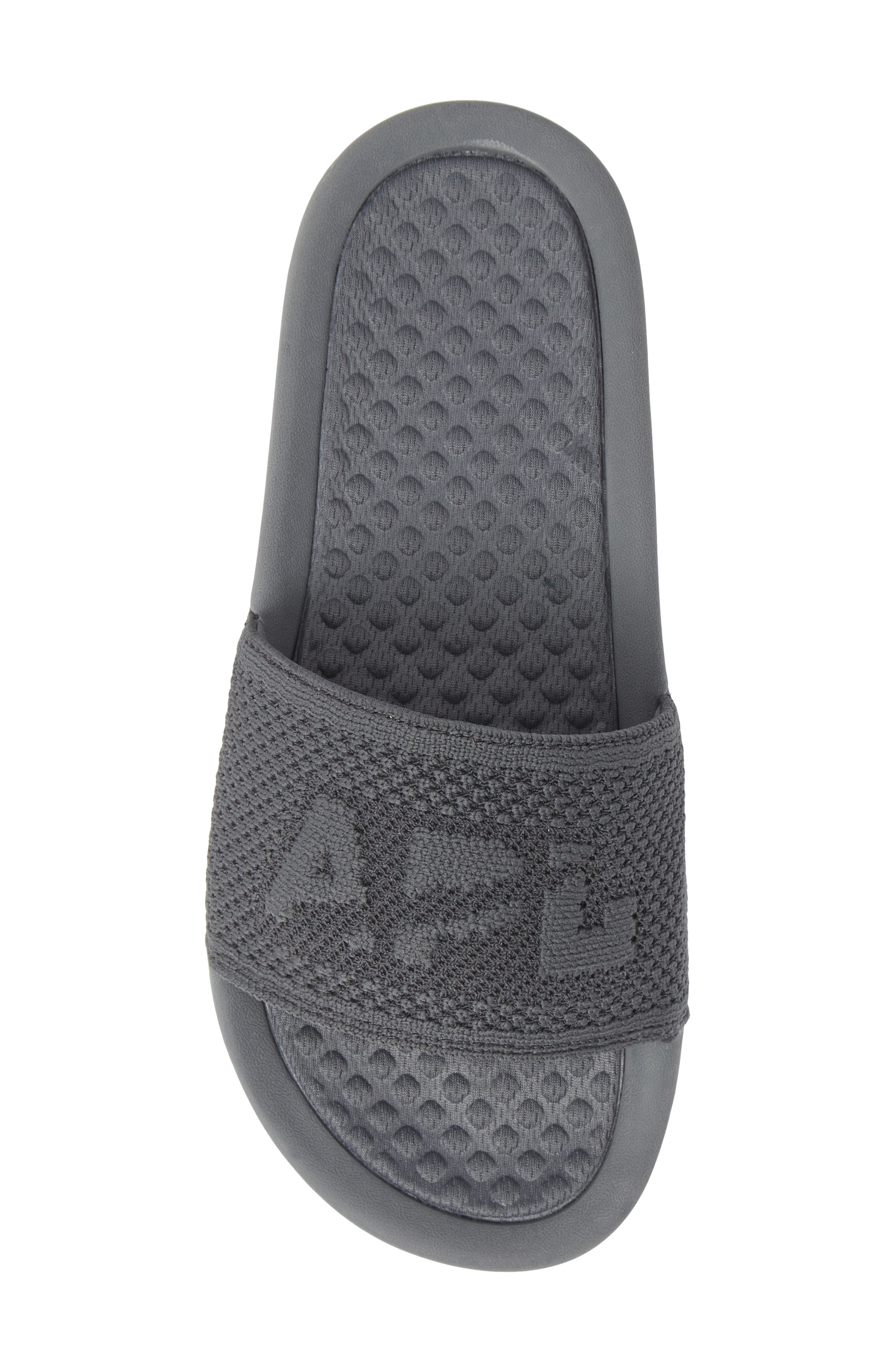 Big Logo TechLoom Knit Sport Slide, Alternate, color, COSMIC GREY