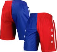 Mitchell & Ness Men's Mitchell & Ness Blue/Red Washington Bullets Hardwood Classics 1996 Split Swingman Shorts