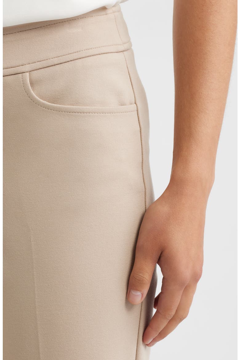 Compression Flare Leg Ponte Pants, Alternate, color, LATTE