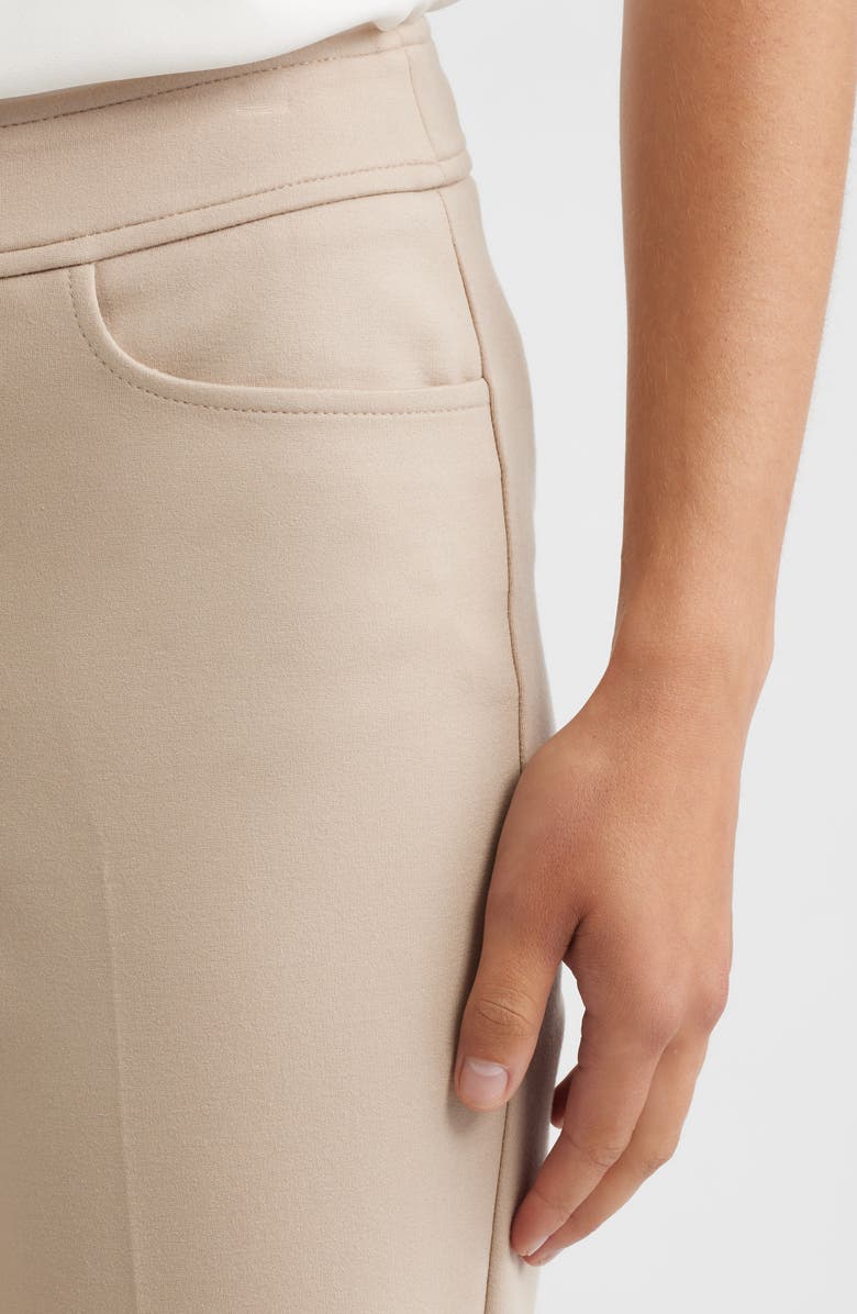 Anne Klein Compression Flare Leg Ponte Pants, Alternate, color, Latte