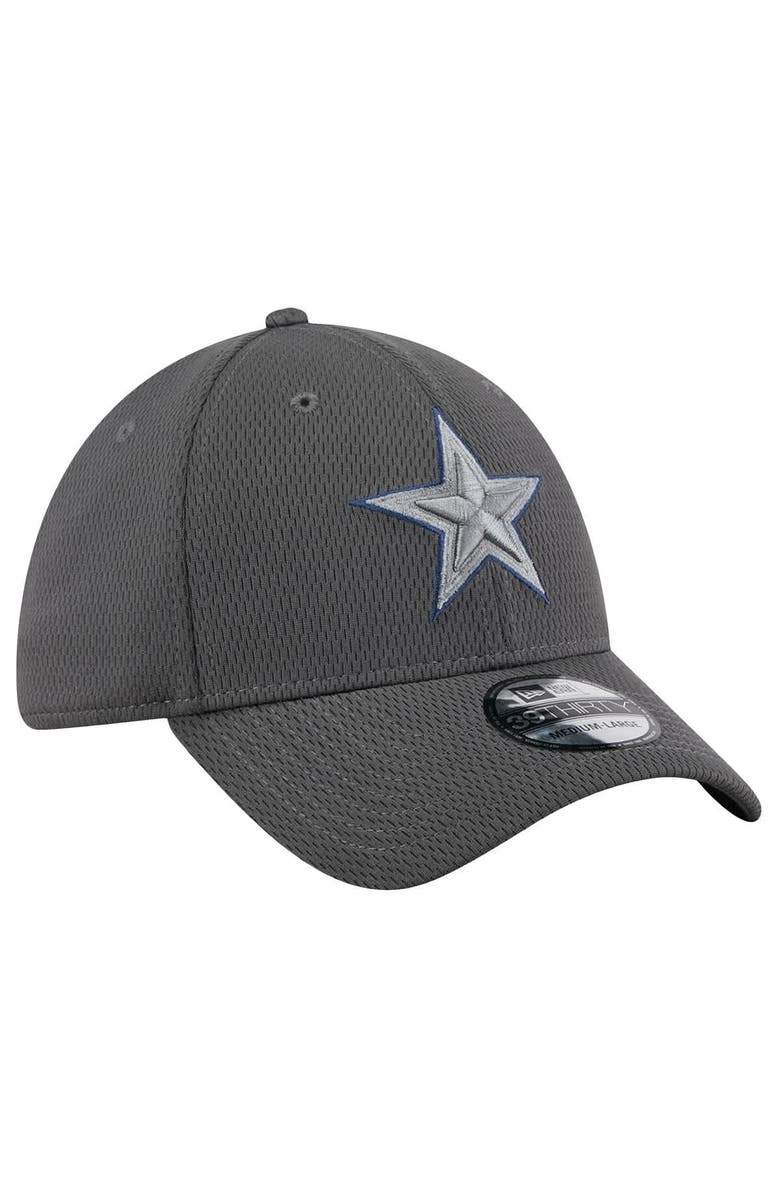 New Era Men's New Era Graphite Dallas Cowboys  Main 39THIRTY Flex Hat, Alternate, color, Graphite
