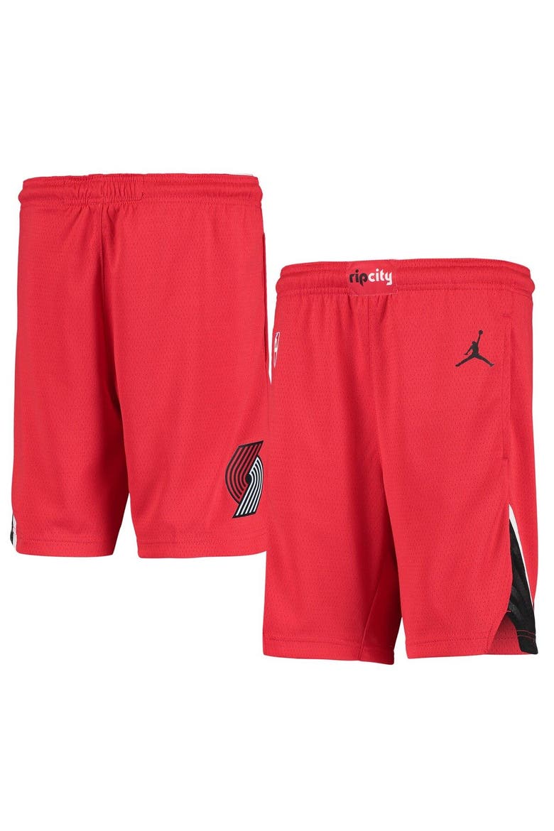 Youth Jordan Brand Red Portland Trail Blazers 2019/20 Swingman Performance Shorts - Statement Edition, Main, color, Red