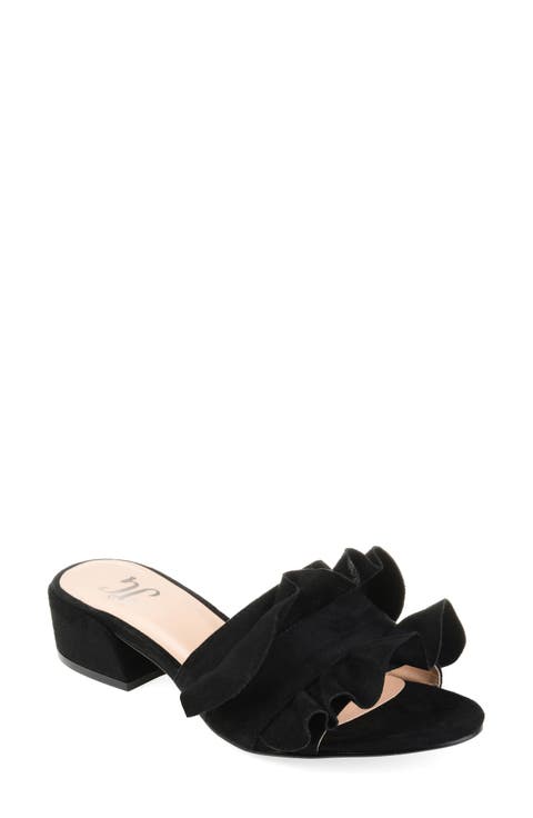 Sabica Ruffle Slide Sandal