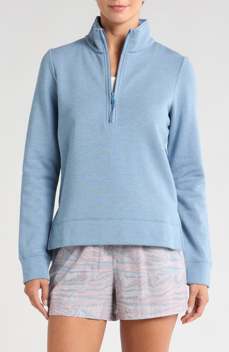 TravisMathew Chance Encounter Fleece Half Zip Pullover, Main, color, 