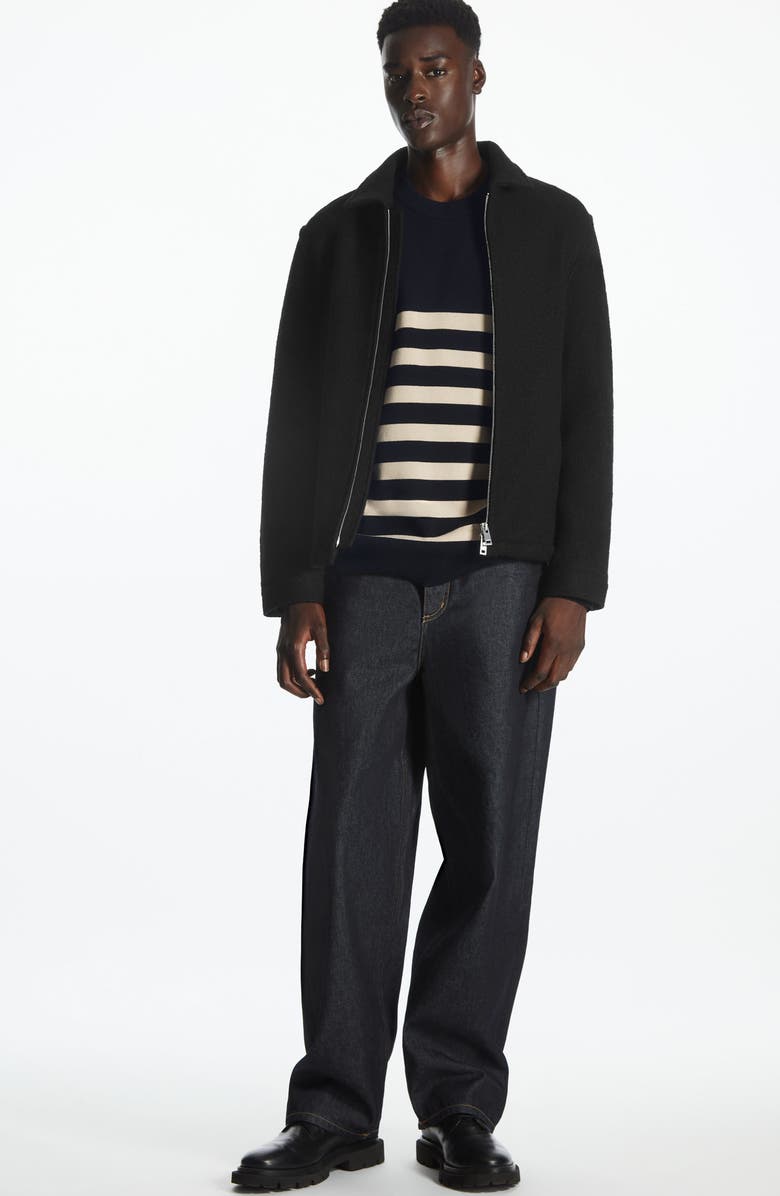 COS Zip Wool Jacket, Alternate, color,