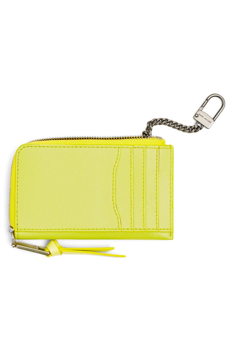 The Utility Snapshot Top Zip Card Case, Alternate, color, LIMONCELLO