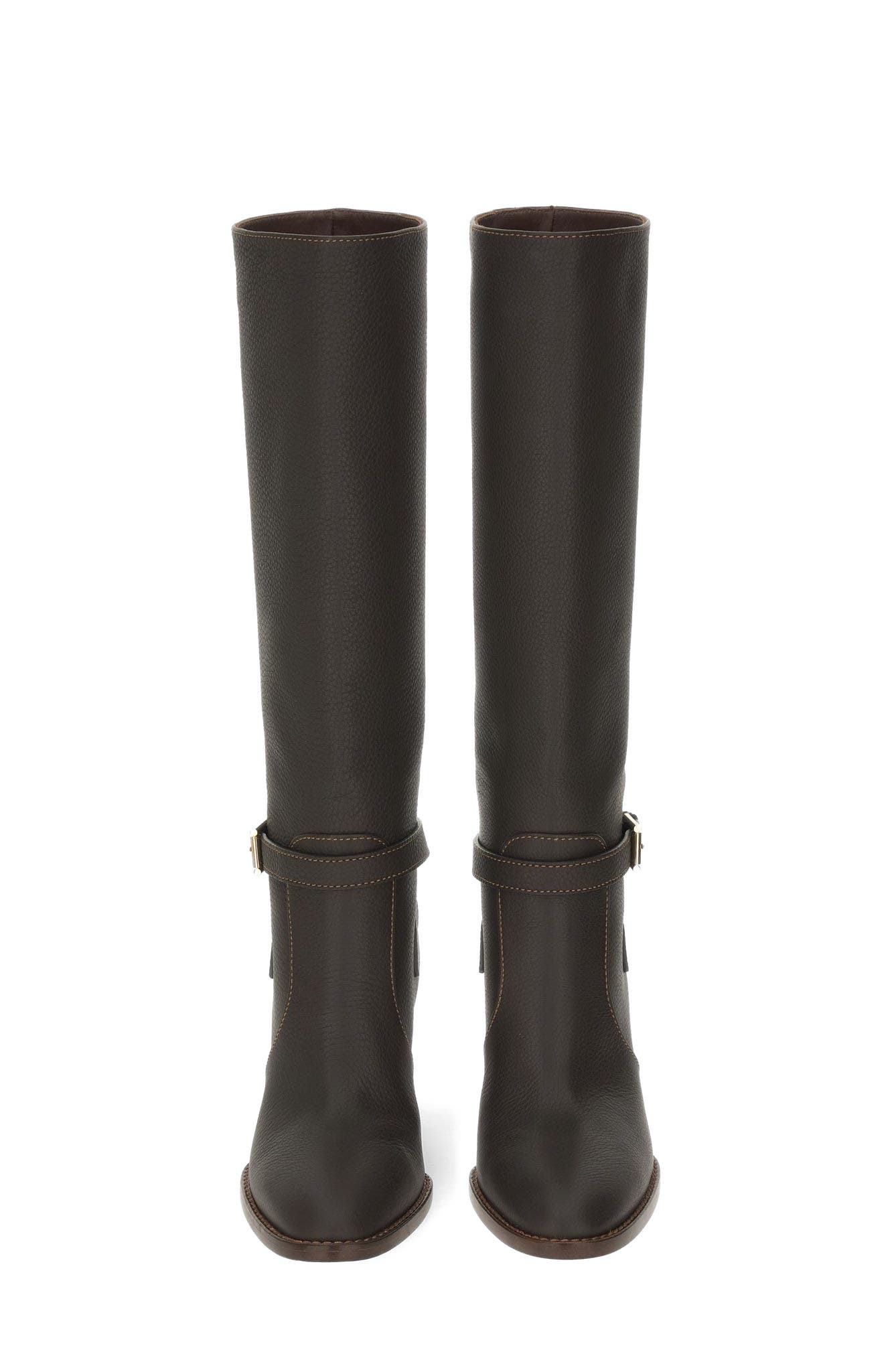 Gianvito Rossi Varenne 70 Boot, Alternate, color, Brown Calf Leather